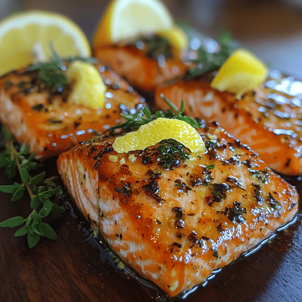 If you're searching for a dish that combines simplicity, health benefits, and a burst of flavor, look no further than Zesty Lemon Garlic Roasted Salmon. This delightful dish showcases the natural richness of salmon, enhanced by the bright notes of lemon, the pungent kick of garlic, and the aromatic touch of fresh herbs. Whether you're preparing a weeknight dinner for your family or impressing guests at a dinner party, this recipe is a versatile gem that never disappoints.
