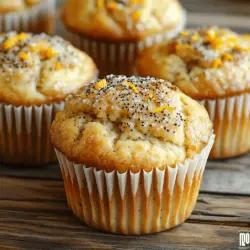 Muffins have long been celebrated as a versatile baked good, perfect for breakfast, snacks, or even as a sweet treat alongside a cup of tea or coffee. Their charm lies not only in their delightful taste but also in their adaptability; muffins can be made in a myriad of flavors and styles, catering to various preferences and dietary needs. Among the countless muffin varieties, Zesty Orange Poppy Seed Muffins stand out for their unique flavor profile and appealing texture.