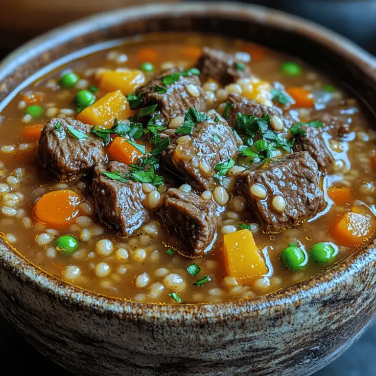 When the chill of winter settles in or a rainy day calls for something warm and satisfying, comfort food takes center stage. Among the array of comforting dishes, hearty soups hold a cherished place in our hearts and kitchens. Bursting with flavor and nutrition, these soups often become family favorites, passed down through generations. One such classic is Rustic Hearty Beef Barley Soup—a dish that perfectly marries rich flavors with wholesome ingredients.