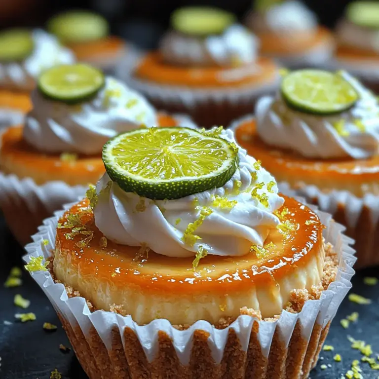 The foundation of any great cheesecake is its crust, and for Mini Key Lime Cheesecakes, graham crackers provide the ideal base. These sweet, crumbly biscuits offer a slightly nutty flavor that pairs beautifully with the tangy lime filling. When crushed into crumbs, they create a texture that holds together well while still being light enough to complement the cheesecake's creaminess.