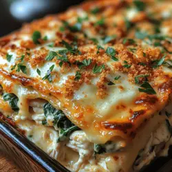 Cheesy Spinach Chicken Delight: A Creamy Casserole Recipe