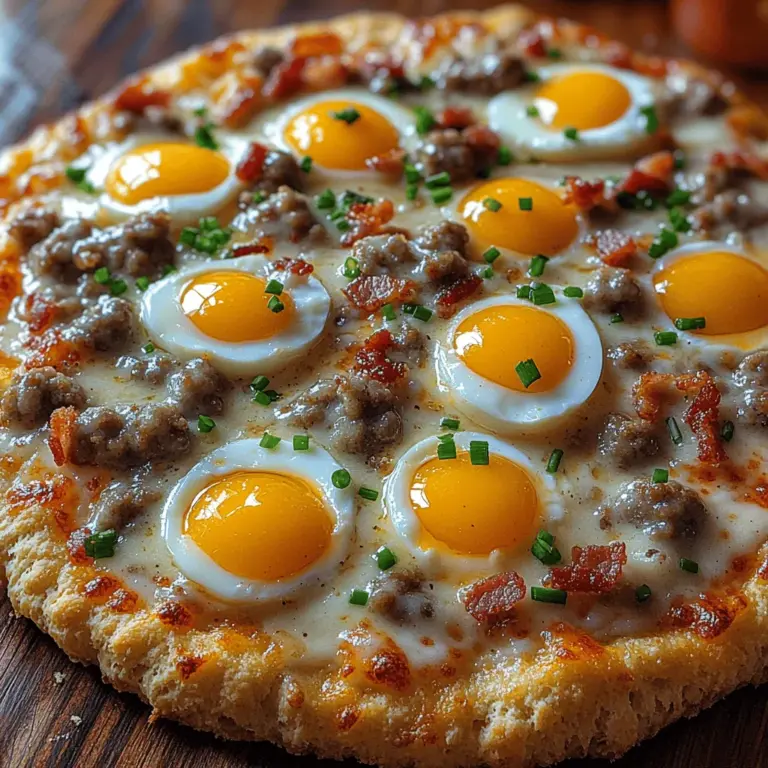 In recent years, breakfast pizzas have become a trendy staple in modern cuisine, captivating the taste buds of food enthusiasts everywhere. This delightful twist on traditional pizza combines the best of both worlds—savory breakfast favorites and classic pizza elements—creating a dish that is not only filling but also satisfying. One standout recipe that embodies this delicious union is the "Breakfast Bliss: Biscuits and Sausage Gravy Pizza."