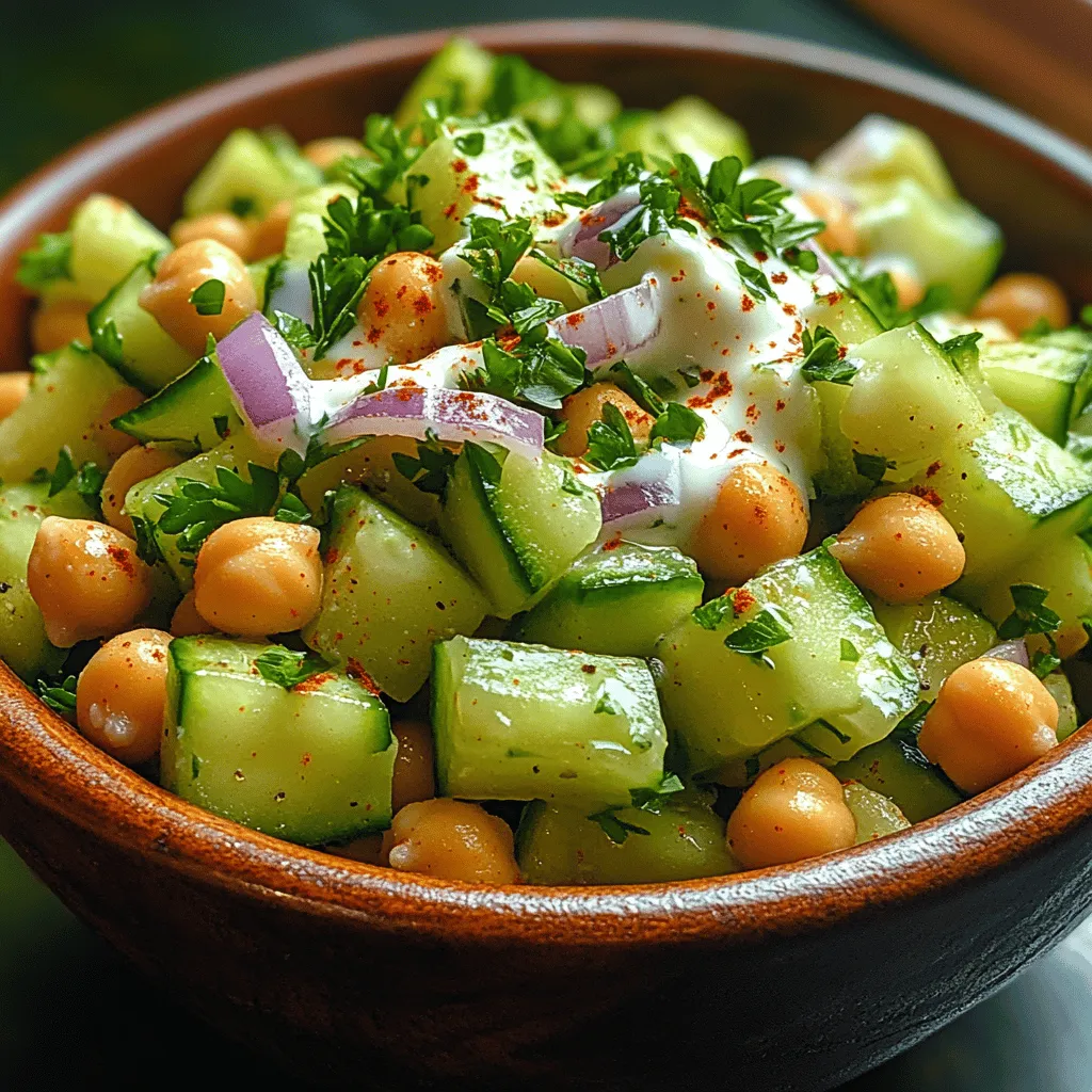 When the sun shines bright and the temperatures rise, there’s nothing quite like a refreshing and nutritious dish to keep you cool and satisfied. Enter the Crisp & Creamy Cucumber Chickpea Delight, a delightful medley that combines the crunch of fresh cucumbers with the earthy goodness of chickpeas. This dish is not only a feast for the senses but also a powerhouse of nutrition. Whether you're packing a picnic basket, hosting a barbecue, or simply seeking a light yet fulfilling meal, this recipe checks all the boxes.