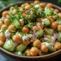 When the sun shines bright and the temperatures rise, there’s nothing quite like a refreshing and nutritious dish to keep you cool and satisfied. Enter the Crisp & Creamy Cucumber Chickpea Delight, a delightful medley that combines the crunch of fresh cucumbers with the earthy goodness of chickpeas. This dish is not only a feast for the senses but also a powerhouse of nutrition. Whether you're packing a picnic basket, hosting a barbecue, or simply seeking a light yet fulfilling meal, this recipe checks all the boxes.