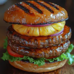 When it comes to grilling season, the classic burger reigns supreme. However, the culinary world has seen a delightful shift in flavors that brings together the best of both sweet and savory elements, creating unique and tantalizing combinations. One such example is the Grilled Pineapple Teriyaki Burger, a dish that perfectly encapsulates the essence of summer with its vibrant flavors and fresh ingredients. This burger not only satisfies your cravings but also offers a refreshing twist that sets it apart from the traditional fare.