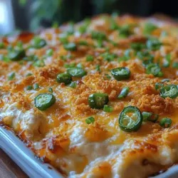The roots of this casserole can be traced back to the beloved jalapeño poppers, a popular appetizer that tantalizes taste buds with its crunchy exterior and creamy, spicy center. The evolution from appetizer to a hearty casserole has made it a staple in many households, effectively merging the best qualities of comfort food with the bold flavors of Mexican cuisine.