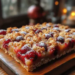 The foundation of any great crumble bar lies in its base and crumble topping. The base is typically made with a blend of all-purpose flour, rolled oats, and sugars, lending a rich yet light texture that holds the cherry filling beautifully. This combination creates a sturdy structure that can support the juicy cherries while offering a satisfying crunch from the crumble topping.
