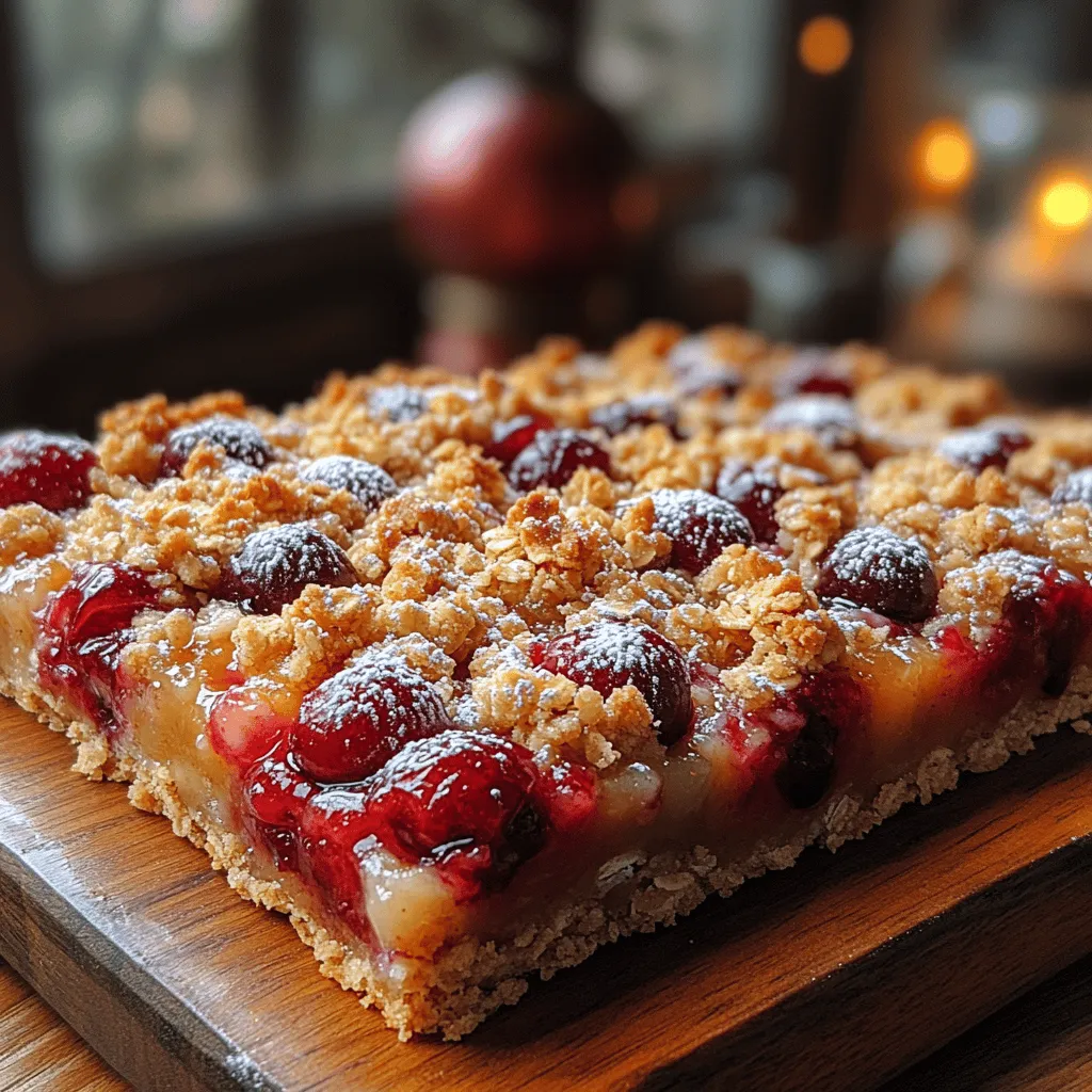 The foundation of any great crumble bar lies in its base and crumble topping. The base is typically made with a blend of all-purpose flour, rolled oats, and sugars, lending a rich yet light texture that holds the cherry filling beautifully. This combination creates a sturdy structure that can support the juicy cherries while offering a satisfying crunch from the crumble topping.