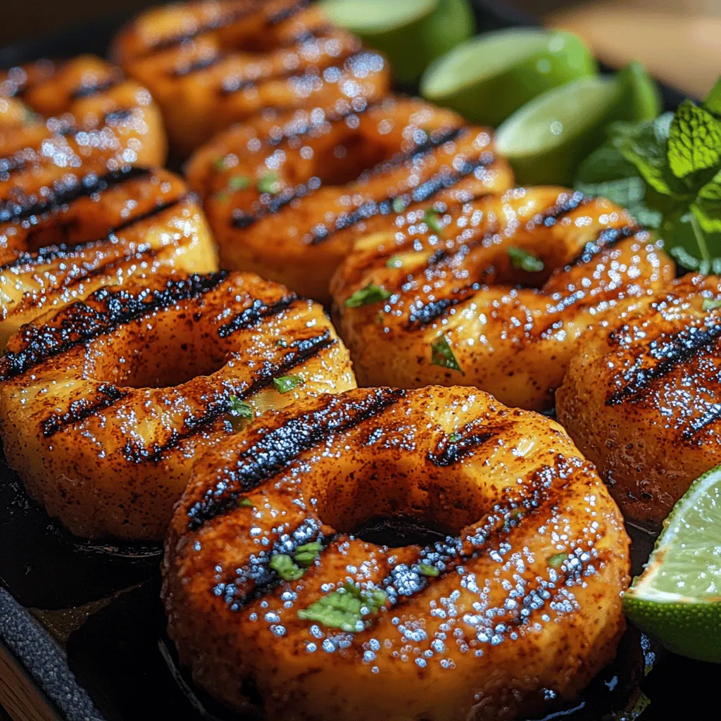 Grilled pineapple is not just a delicious tropical treat; it's a versatile dish that can elevate a variety of meals and occasions. The combination of sweet, juicy pineapple and the smoky char from grilling creates a delightful contrast that can be enjoyed in many ways. Whether served as a side dish, a dessert, or even as a unique topping for savory dishes, grilled pineapple appeals to both the sweet tooth and the adventurous palate.