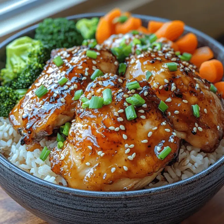 Teriyaki Chicken Rice Bowls have gained immense popularity not only in Japan but around the globe. This delightful dish encapsulates the essence of Japanese cuisine with its harmonious balance of flavors, textures, and nutrition. The tender chicken, glazed in a sweet and savory teriyaki sauce, served over fluffy rice, creates a satisfying meal that can be enjoyed by everyone, from families to busy professionals.