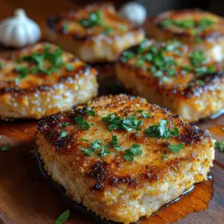 Every great recipe starts with quality ingredients, and Garlic Parmesan Crusted Pork Chops are no exception. Each component plays a crucial role in not only flavor but also the overall texture and presentation of the dish. Let’s take a closer look at the essential ingredients that come together to create this culinary delight.