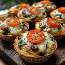 Incorporating vegetables into breakfast is an excellent way to kickstart your day with essential nutrients. Loaded Veggie Omelet Muffins offer a powerhouse of benefits, starting with their nutritional value. The primary ingredient—eggs—are a fantastic source of high-quality protein, which is crucial for muscle repair and growth. Additionally, they provide essential vitamins such as B12 and D, along with minerals like selenium and choline, which support brain health and metabolism.