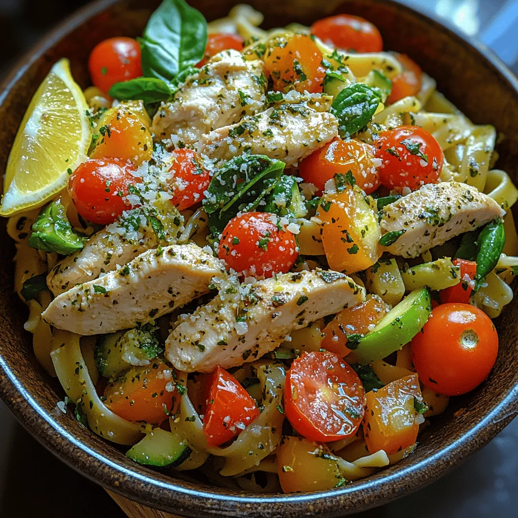 As the days grow longer and the sun shines brighter, the allure of summer cooking calls for vibrant, fresh ingredients that delight the senses. The Herb-Infused Summer Bliss Chicken Pasta is the quintessential dish for warm weather, embodying everything that makes summer cooking so enjoyable. This recipe showcases a harmonious blend of flavors, marrying tender chicken with colorful vegetables, refreshing herbs, and perfectly cooked pasta. It not only tantalizes your taste buds but also promotes a healthy lifestyle—making it an ideal meal for family gatherings or casual dinner parties.