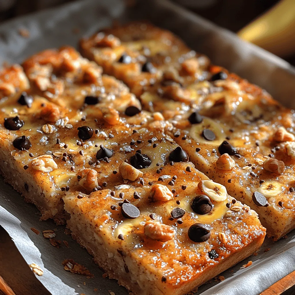 Ripe bananas are the star ingredient in Nutty Banana Delight Oat Bars, not only because of their delicious taste but also due to their impressive nutritional value. Bananas are an excellent source of several essential nutrients, including potassium, vitamin C, and vitamin B6. These nutrients contribute to maintaining heart health, boosting the immune system, and supporting energy metabolism.
