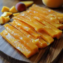 In the world of healthy snacks, fruit leather stands out as a delightful, chewy treat that captures the essence of fresh fruit. This Tropical Bliss Mango Peach Fruit Leather is not just about indulging your sweet tooth; it’s a nutritious alternative to store-bought snacks that often contain preservatives and artificial flavors. Making your own fruit leather at home allows you to control the ingredients, ensuring that every bite is packed with the vibrant flavors of ripe mangoes and juicy peaches.