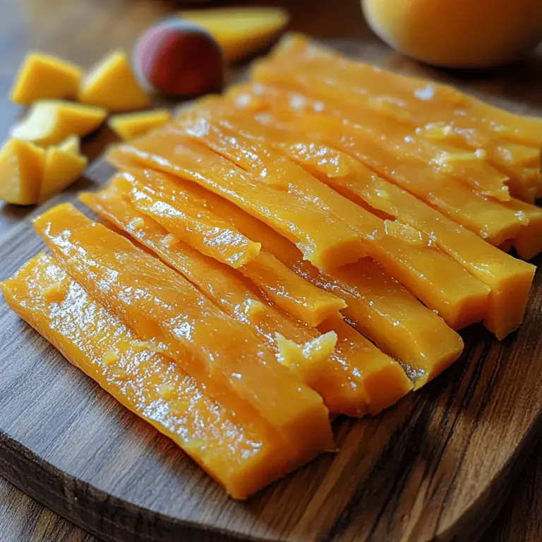In the world of healthy snacks, fruit leather stands out as a delightful, chewy treat that captures the essence of fresh fruit. This Tropical Bliss Mango Peach Fruit Leather is not just about indulging your sweet tooth; it’s a nutritious alternative to store-bought snacks that often contain preservatives and artificial flavors. Making your own fruit leather at home allows you to control the ingredients, ensuring that every bite is packed with the vibrant flavors of ripe mangoes and juicy peaches.