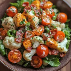 In the realm of salads, the BLT Cauliflower Salad stands out as a vibrant, refreshing dish that marries classic flavors with a modern twist. This delightful salad not only offers a healthy alternative to traditional bacon, lettuce, and tomato sandwiches but also showcases the versatility of cauliflower as a main ingredient. With crispy bacon, juicy cherry tomatoes, and a creamy dressing, this salad is perfect for any occasion—whether it’s a light lunch, a side dish at dinner, or a potluck favorite.