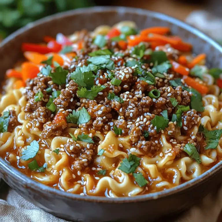 To truly appreciate Mongolian Ground Beef Noodles, it is essential to understand the key ingredients that contribute to its unique flavor and texture. Each component plays a vital role in crafting the overall dish, and knowing their significance can elevate your cooking experience.