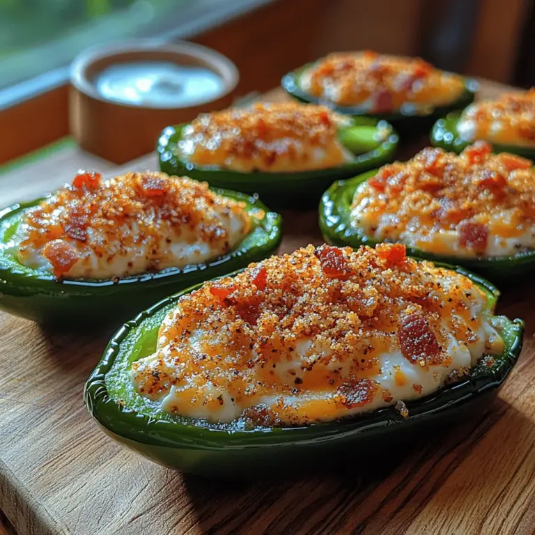 There’s something undeniably enticing about Spicy Crunch Jalapeño Poppers. These delectable bites combine creamy, cheesy goodness with a spicy kick that appeals to a broad spectrum of taste buds. Whether you’re hosting a lively party, preparing for a tailgate, or simply craving a fun finger food for a family gathering, jalapeño poppers are the perfect solution. Their versatility as both an appetizer and a snack makes them a favorite among food lovers everywhere.