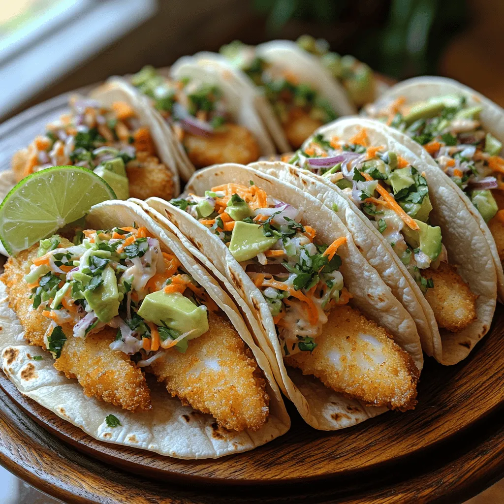 Crispy fish tacos are a vibrant, flavorful dish that has gained immense popularity in coastal regions and beyond, transforming into a beloved staple in various culinary traditions. These tacos offer a delightful combination of textures, with the crunch of perfectly fried fish contrasting beautifully against the crisp, refreshing slaw. Every bite is a celebration of flavor, making them an excellent choice for casual gatherings, summer barbecues, or a quick family dinner.