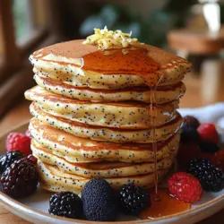 Pancakes have long held a cherished place in breakfast traditions around the world, celebrated for their fluffy texture and versatility. They can be sweet or savory, served plain or lavishly adorned with toppings. However, if you’re searching for a breakfast delight that stands out from the ordinary, look no further than Zesty Lemon Poppy Seed Pancakes. This delightful twist on the classic pancake recipe incorporates the bright, refreshing flavor of lemon and the subtle crunch of poppy seeds, transforming your morning meal into a vibrant culinary experience.