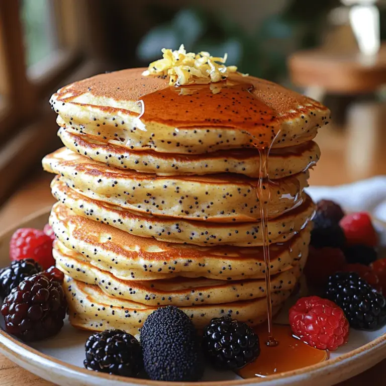 Pancakes have long held a cherished place in breakfast traditions around the world, celebrated for their fluffy texture and versatility. They can be sweet or savory, served plain or lavishly adorned with toppings. However, if you’re searching for a breakfast delight that stands out from the ordinary, look no further than Zesty Lemon Poppy Seed Pancakes. This delightful twist on the classic pancake recipe incorporates the bright, refreshing flavor of lemon and the subtle crunch of poppy seeds, transforming your morning meal into a vibrant culinary experience.
