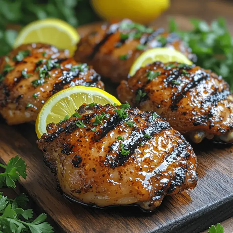 To achieve the best results in our Honey Lemon Grilled Chicken Thighs recipe, it's essential to understand the unique qualities and benefits of each ingredient involved. Let’s take a closer look at each component of this flavorful dish.