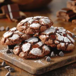 Chocolate crinkle cookies are a beloved treat that has captured the hearts of dessert enthusiasts around the globe. Their popularity stems from a perfect blend of rich chocolate flavor and a unique, visually striking appearance. These cookies are characterized by their soft, chewy centers, which provide a delightful contrast to the slightly crisp outer shell that forms during baking. The signature crinkle effect, created by rolling the dough in powdered sugar before baking, not only enhances their aesthetic appeal but also adds a touch of sweetness to each bite.