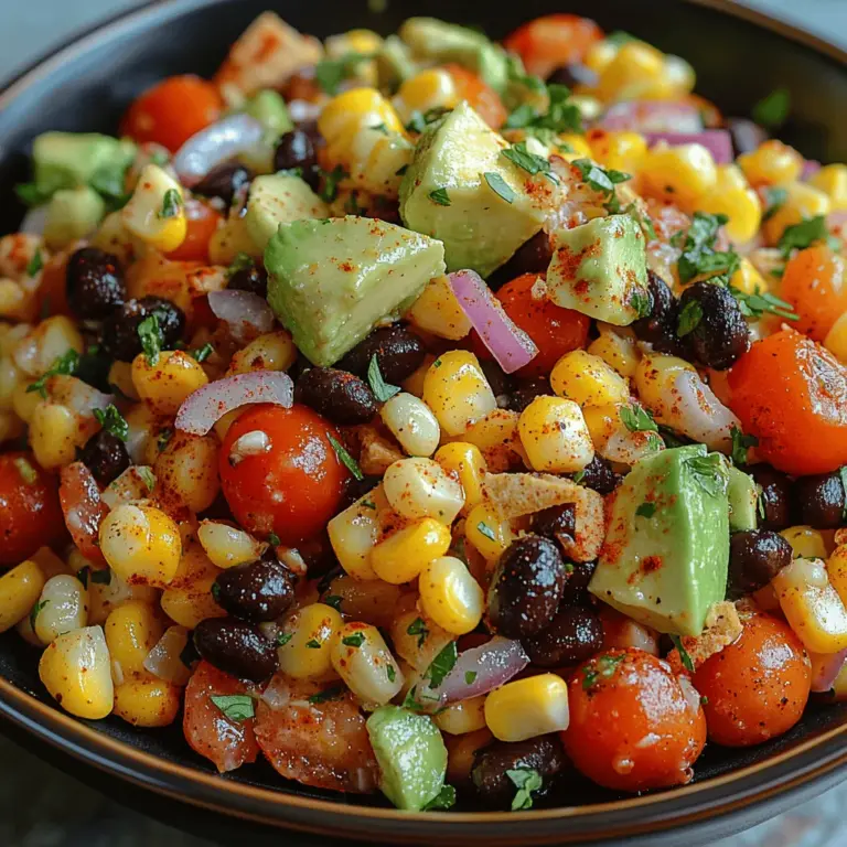 In the world of plant-based cuisine, few dishes capture the essence of freshness and flavor quite like a vibrant corn salad. The *Vibrant Vegan Chili Lime Corn Salad* is an exquisite combination of textures and tastes that brings together the sweetness of corn, the creaminess of avocado, and the zesty brightness of lime. This delightful salad not only represents the colorful bounty of summer but also encapsulates the philosophy of vegan cooking, which emphasizes the use of fresh, seasonal ingredients to create wholesome and satisfying meals.