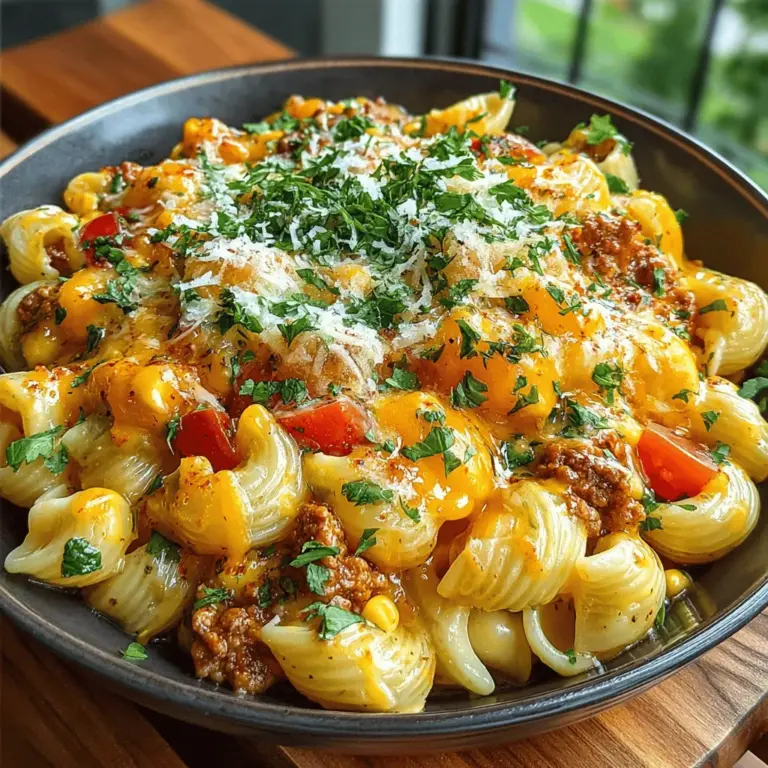 In a culinary world where flavors collide and traditional boundaries are blurred, Creamy Taco Pasta Delight stands as a testament to innovative cooking. This delightful dish combines the savory essence of Mexican tacos with the comforting familiarity of pasta, creating a meal that is both hearty and satisfying. It's a recipe that appeals to diverse palates, offering a unique twist that tantalizes the taste buds while providing the ease of preparation that many home cooks crave.