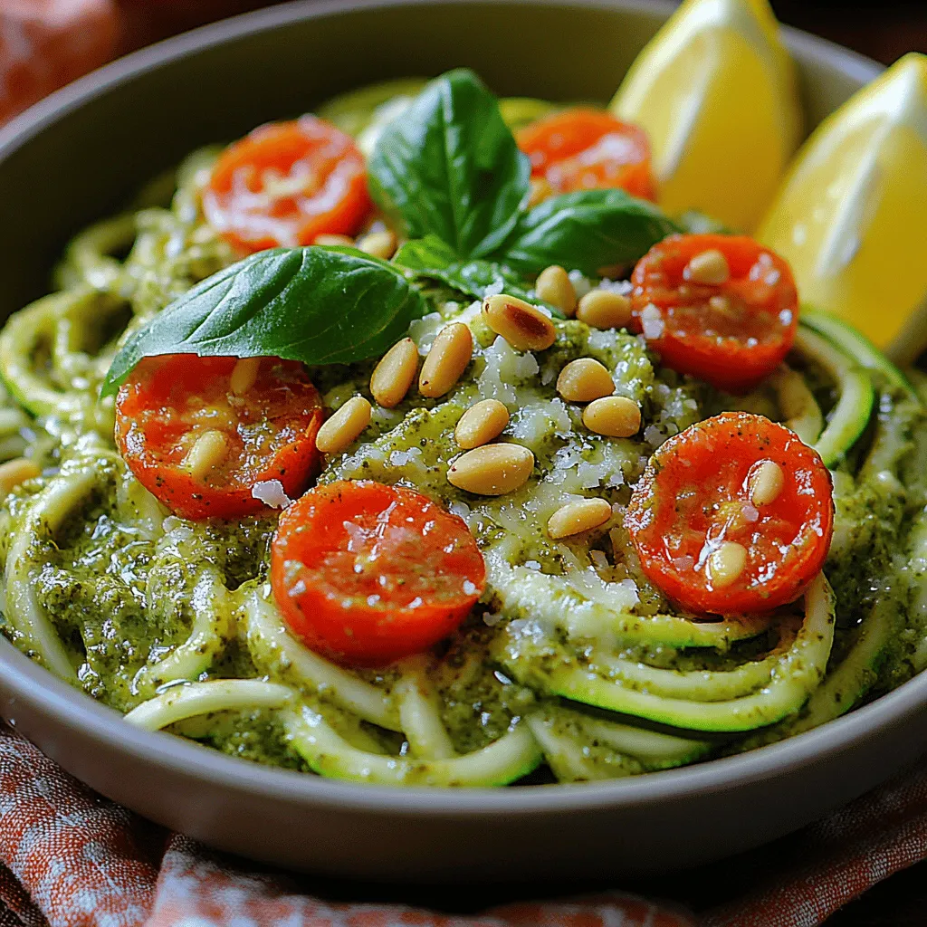In recent years, zoodles—zucchini noodles—have surged in popularity as a healthy alternative to traditional pasta. As more people strive to embrace a healthier lifestyle or accommodate dietary restrictions, zoodles offer a versatile and satisfying base for a variety of dishes. The Creamy Pesto Zoodle Bowl is a standout in this category, combining the fresh flavors of basil pesto with the lightness of zucchini noodles to create a meal that is not only delicious but also nutritious. Whether you are vegetarian, vegan, or gluten-free, this recipe is adaptable to suit your dietary needs, making it a perfect choice for anyone looking to enjoy a wholesome meal.