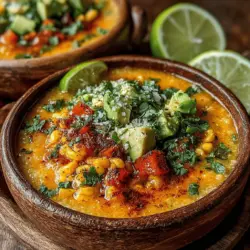 Sunny Delight Creamy Corn and Avocado Chowder