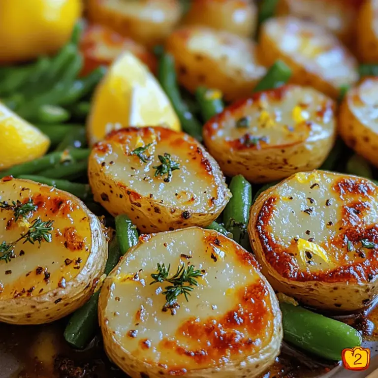 In the realm of culinary delights, few dishes can compete with the vibrant flavors of Zesty Lemon Garlic Roasted Potatoes and Green Beans. This recipe is not just a feast for the taste buds; it is also a celebration of fresh ingredients and simple cooking techniques. The combination of perfectly roasted baby potatoes and crisp green beans, elevated by the brightness of lemon and the warmth of garlic, creates a dish that is both satisfying and nutritious. Whether served as a side for your favorite meat or enjoyed as a light main course, this dish is designed to impress at any gathering.