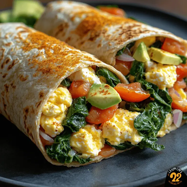 In the bustling world of breakfast options, the Crispy Feta Egg Breakfast Wrap stands out as a deliciously satisfying and nutritious choice. This recipe combines the creamy tanginess of feta cheese with fluffy scrambled eggs and a medley of vibrant vegetables, all wrapped in a wholesome whole wheat tortilla. For those seeking a quick yet nourishing morning meal, this wrap checks all the boxes: it's easy to prepare, packed with flavor, and offers a delightful crunch that elevates your breakfast experience.
