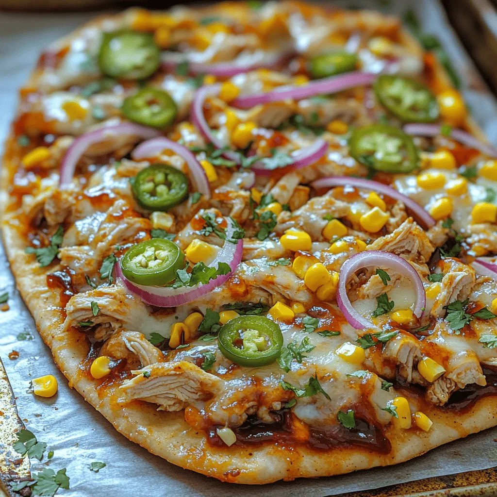 Crispy BBQ chicken flatbread is a culinary delight that effortlessly combines convenience, flavor, and versatility, making it an ideal choice for any occasion. Whether you're preparing a quick meal for your family on a busy weeknight or impressing friends at a casual gathering, this dish ticks all the boxes. The heart of this recipe lies in its crisp flatbread base, which serves as a canvas for a tantalizing combination of smoky BBQ chicken, colorful fresh vegetables, and gooey cheese. The balance of textures and flavors creates an inviting dish that will leave everyone coming back for more.