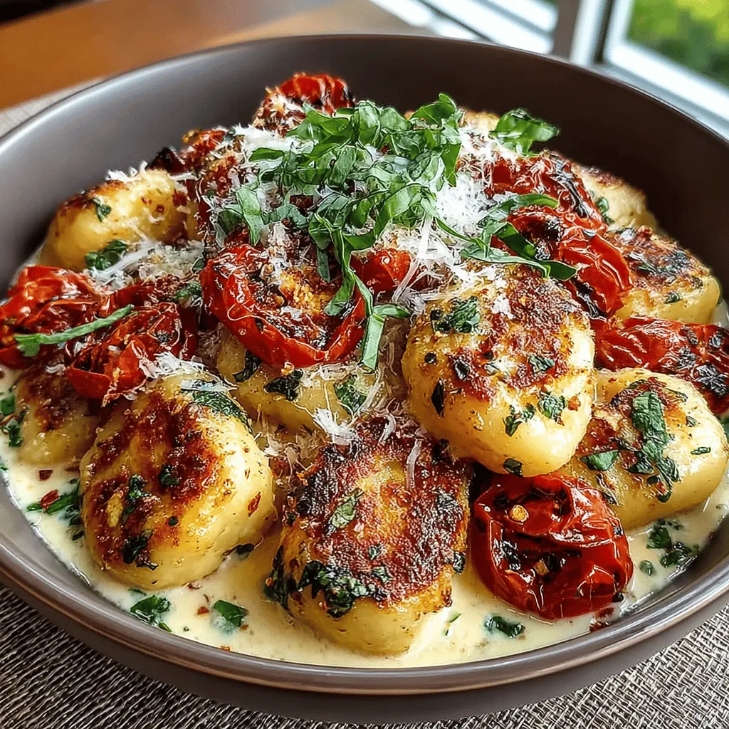 Italian cuisine is renowned for its ability to evoke warmth and comfort through its rich and diverse flavors. Among the many beloved dishes that grace Italian tables, Creamy Basil Gnocchi with Roasted Tomatoes stands out as a perfect embodiment of this culinary heritage. This dish is a symphony of textures and tastes, featuring the pillowy softness of gnocchi, the natural sweetness of roasted cherry tomatoes, and a luscious basil-infused cream sauce that ties it all together. Not only is this recipe easy to prepare, but it also shines at any gathering—be it a cozy weeknight dinner or a festive occasion shared with friends and family.