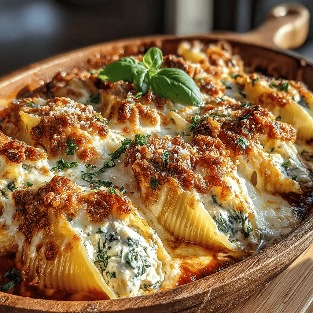 Delicate Spinach Mushroom Stuffed Pasta Shells are more than just a meal; they are a comforting embrace of flavors and textures that can warm the heart and satisfy the palate. This dish marries the tender, chewy texture of jumbo pasta shells with a rich filling of sautéed spinach and mushrooms, combined with creamy cheeses. It is a versatile recipe that appeals to both vegetarians and those looking to incorporate more vegetables into their diets, making it an excellent choice for family dinners or gatherings.