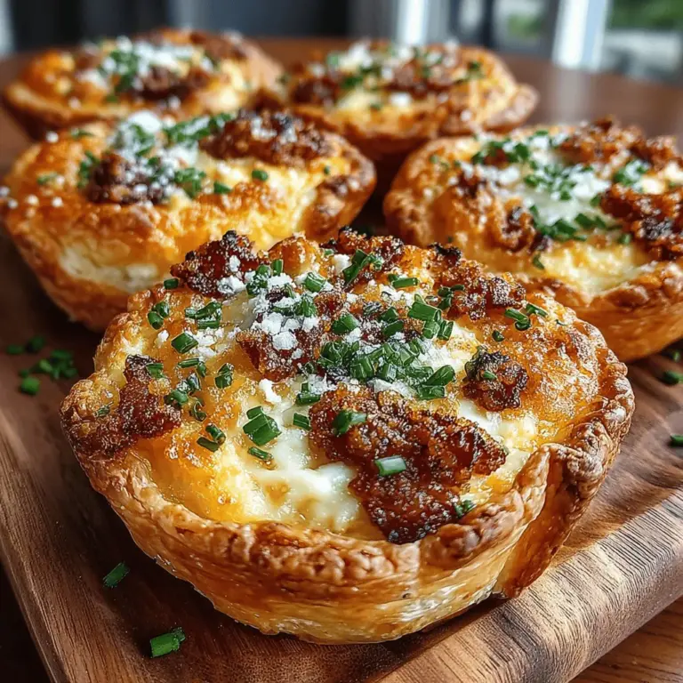 When it comes to breakfast or brunch, few dishes can rival the deliciousness and versatility of Cheddar Bacon Egg Puff Cups. These bite-sized delights are not only a feast for the taste buds but also a feast for the eyes, making them an ideal choice for gatherings, family breakfasts, or even a quick snack. Imagine flaky puff pastry filled with a rich mixture of eggs, sharp cheddar cheese, and crispy bacon—this dish embodies comfort food at its finest. The appeal of Cheddar Bacon Egg Puff Cups lies in their portability and ease of preparation, allowing you to whip up a batch with minimal effort while still impressing your guests.