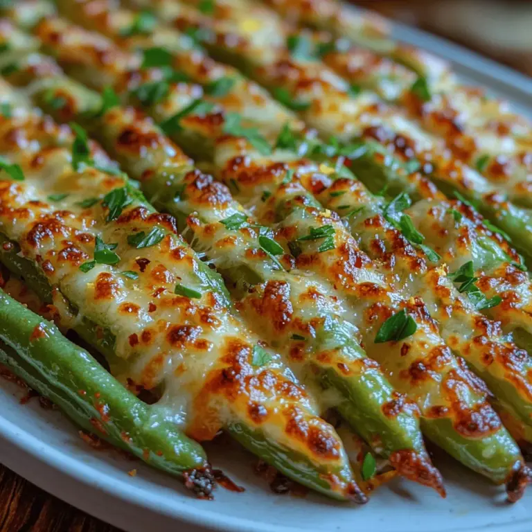 When it comes to side dishes, few options can rival the vibrant and flavorful Crunchy Garlic Parmesan Green Beans. This dish seamlessly marries the fresh, crisp texture of green beans with the rich, savory notes of garlic and Parmesan cheese, creating an irresistible accompaniment for any meal. Whether you're preparing a festive feast or a simple weeknight dinner, these green beans are sure to impress with their delightful crunch and robust flavor.