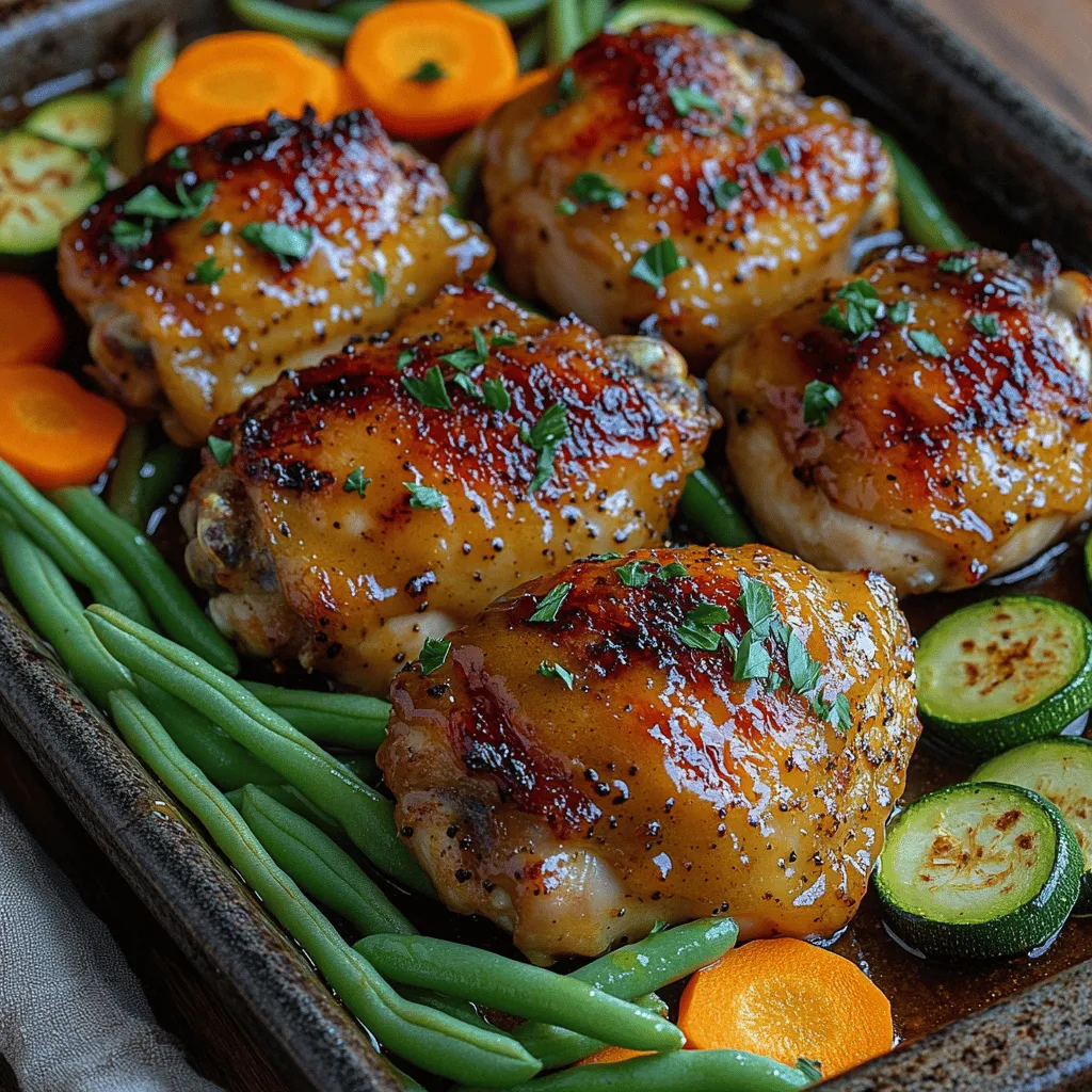 In the world of culinary delights, few meals can rival the charm and convenience of a one-pan dish. Today, we're diving into the delectable realm of One-Pan Honey Mustard Chicken and Veggies—a recipe that marries ease of preparation with a symphony of flavors. This dish tantalizes the palate with its perfect balance of sweetness, tanginess, and savory goodness, making it a standout choice for busy weeknights and special gatherings alike.
