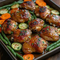 One-Pan Honey Mustard Chicken and Veggies