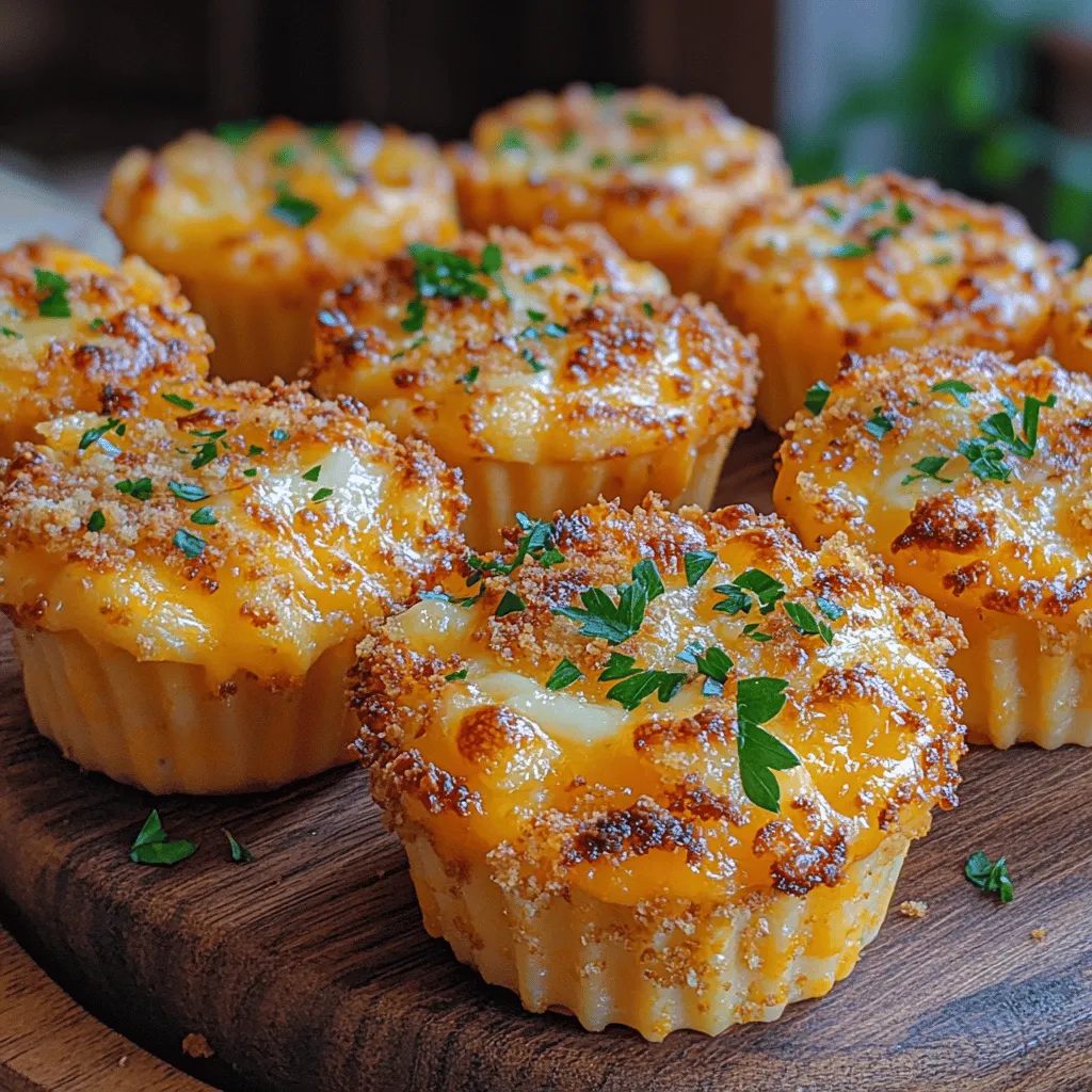 Cheesy Delight Bites are a delightful twist on the beloved classic mac and cheese, transforming this quintessential comfort food into irresistible, bite-sized morsels that are perfect for any occasion. With their rich, gooey textures and savory flavors, these cheesy bites appeal to the taste buds of children and adults alike. Whether you’re preparing for a family gathering, hosting a party, or simply looking for a casual snack, Cheesy Delight Bites offer a unique and satisfying option that is sure to impress. Their versatility allows them to shine as appetizers at a gathering or as a comforting snack enjoyed in the comfort of your home.