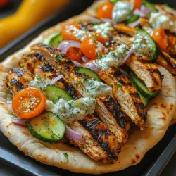 Mediterranean cuisine is renowned for its vibrant flavors, fresh ingredients, and healthy options. Among the many culinary treasures from this region, Greek dishes stand out for their rich history and versatility. One such dish that perfectly encapsulates these qualities is the Zesty Greek Chicken Pita Pockets. This recipe not only highlights the delightful flavors of Greece but also offers a fresh and nutritious option for lunch or dinner. With its ease of preparation and satisfying nature, the Zesty Greek Chicken Pita Pockets are ideal for anyone looking to enjoy a meal that caters to both taste and health.