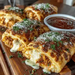 Crispy Air Fryer Chicken Parm Calzones