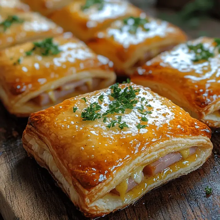 Are you looking for an impressive appetizer that’s both delightful and easy to prepare? Look no further than Savory Ham Swiss Puff Pastry Bites. These little pockets of goodness are a perfect combination of flaky pastry, savory ham, and creamy Swiss cheese, making them an ideal choice for parties, family gatherings, or even a cozy night in. As the popularity of finger foods continues to rise, these puff pastry bites stand out due to their rich flavor profile and elegant presentation.