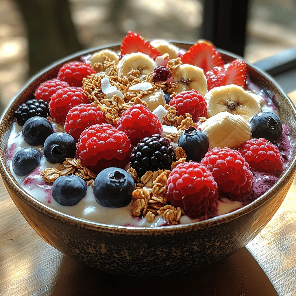 To create the Berrylicious Bliss Bowl, it's essential to familiarize yourself with the star ingredients that contribute to its flavor, texture, and nutritional value. Each component plays a unique role, enhancing not only the taste but also the overall health benefits of the bowl.