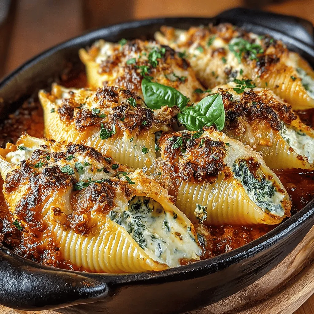 When it comes to comfort food, few dishes match the heartwarming appeal of Baked Feta and Spinach Stuffed Shells. This delightful recipe combines the creaminess of cheese with the wholesome goodness of spinach, all enveloped in tender, oversized pasta shells. Not only is it a vegetarian-friendly option, but it also offers a rich tapestry of flavors that are sure to satisfy even the most discerning palates. As you dive into this recipe, you’ll find that it is not only delicious but also straightforward to prepare, making it a perfect choice for weeknight dinners or special occasions.