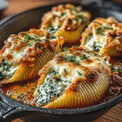 Baked Feta and Spinach Stuffed Shells