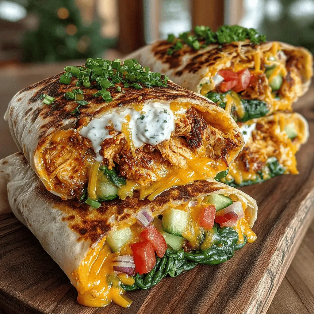 Wraps have become a beloved meal option for many, offering a delightful balance of convenience and versatility. They can serve as a quick lunch, a hearty dinner, or even a satisfying snack. Among the myriad of wrap recipes available, Cheesy Buffalo Ranch Chicken Wraps stand out for their bold flavor profile and appealing combination of ingredients. This dish marries the savory richness of shredded chicken with the zesty kick of buffalo sauce and the creamy coolness of ranch dressing, creating a wrap that is both satisfying and exciting to eat.