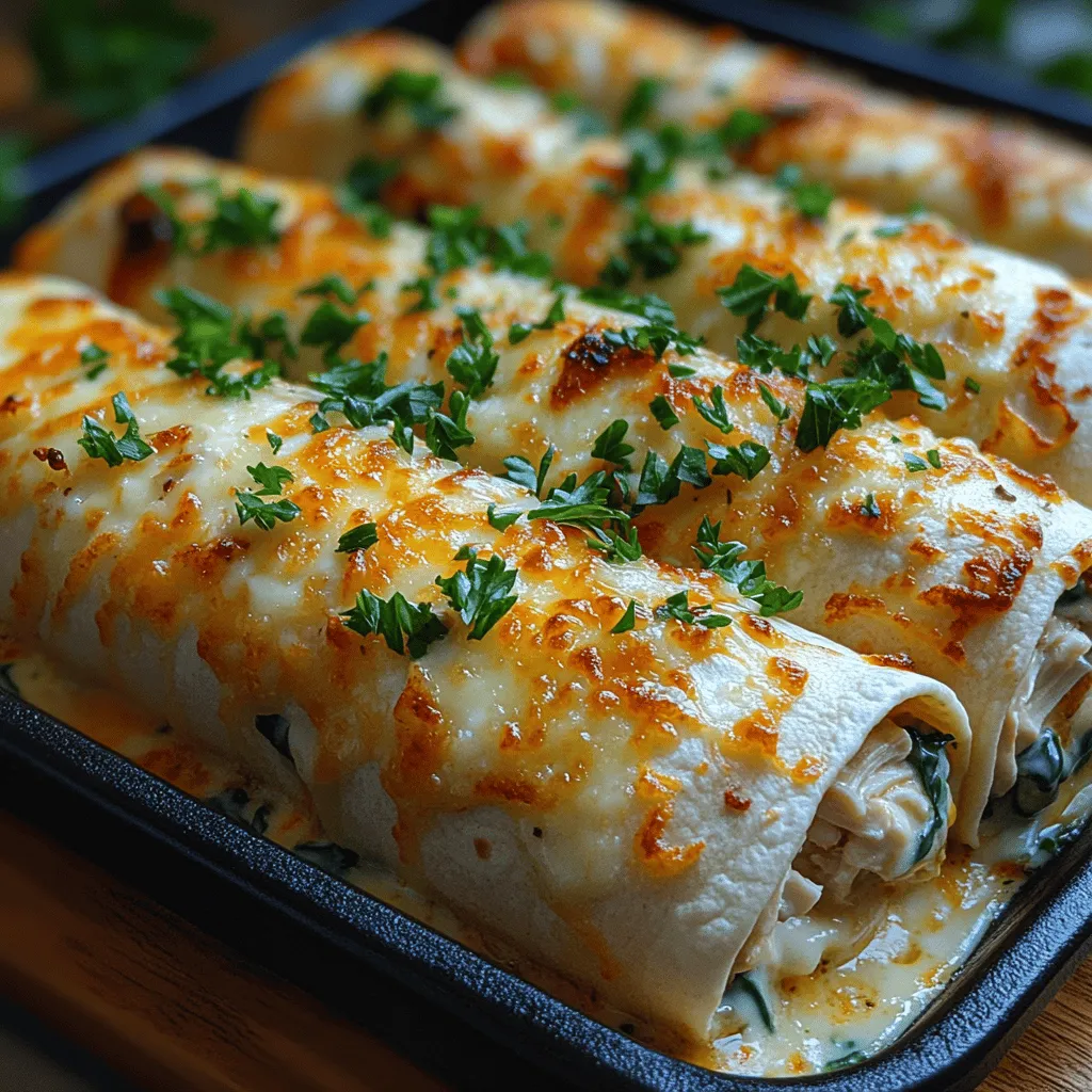 When it comes to comfort food, few dishes can rival the creamy, indulgent flavors of Chicken Alfredo. The Creamy Delight Chicken Alfredo Roll-Ups take this classic dish and elevate it into a delightful, hand-held format that’s perfect for family dinners or casual gatherings. This recipe not only showcases the rich, velvety texture of Alfredo sauce but also incorporates tender chicken and fresh ingredients, making it a wholesome choice that everyone will love.
